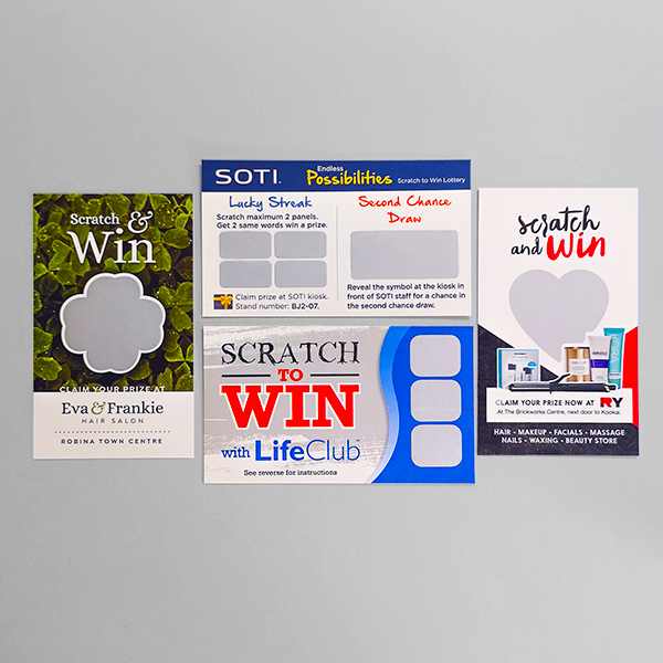 Latex Scratch Off Cards